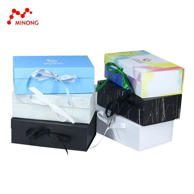 Gift Boxes Of Foldable With Ribbon customized china